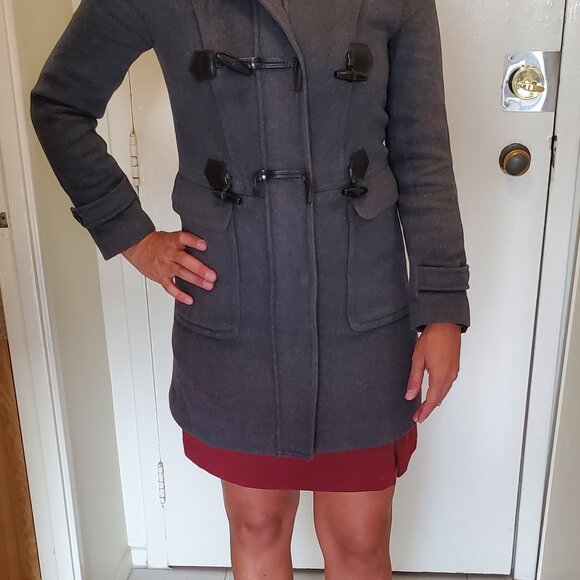 Stylish Forever21 Wool-Polyester Coat - Picture 2 of 8